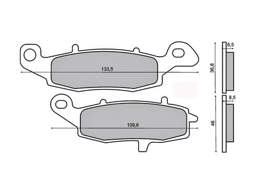 Pastillas de freno Kawasaki ER6-N Z750 / Suzuki