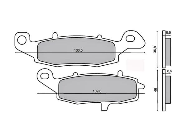Pastillas freno Kawasaki ZR-7 750 delanteras | Piezas Moto
