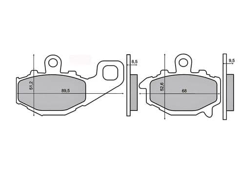 Pastillas de freno Kawasaki Ninja ER6-N Versys ZZR