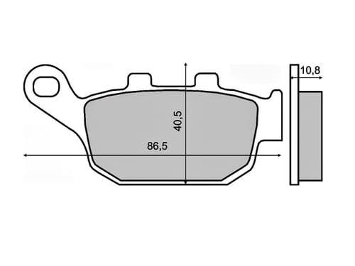 Pastillas de freno tras. Honda Pantheon 125-150cc 4t
