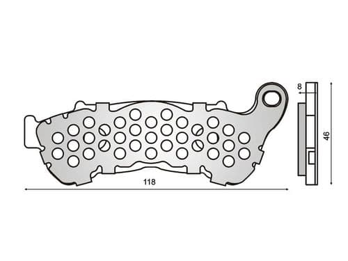 Pastillas freno delanteras Honda Sh 125 - 150 (09 a 12)
