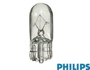 Philips Lámpara Bombilla tipo cuña de posición / tablero T-10 W5W [2012961L]