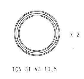 Retenes de horquilla Honda scoopy 50 / 100 (31x