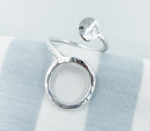 Adjustable Circles Ring