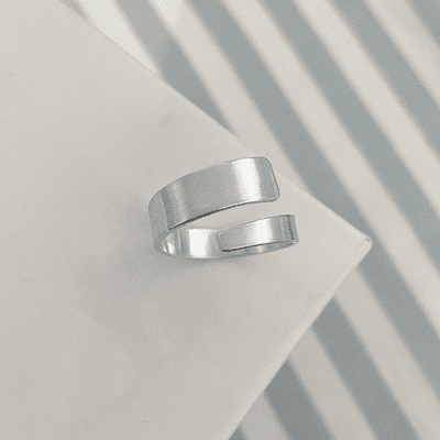 Adjustable Silver Wrap Ring