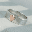 Ashes Gold Heart Ring
