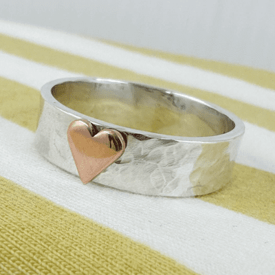 Ashes Gold Heart Ring
