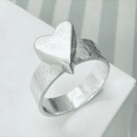 Ashes Heart Capsule Ring