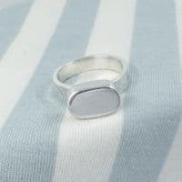 Ashes Oval Capsule Ring