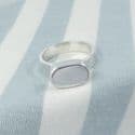 Ashes Oval Capsule Ring
