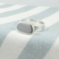 Ashes Oval Capsule Ring