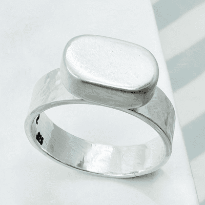 Ashes Oval Capsule Ring