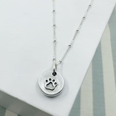 Ashes Paw Necklace