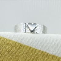 Ashes Silver Heart Ring