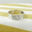 Ashes Silver Heart Ring