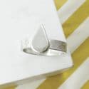 Ashes Tear Drop Capsule Ring