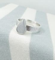 Ashes Tear Drop Capsule Ring