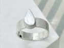 Ashes Tear Drop Capsule Ring