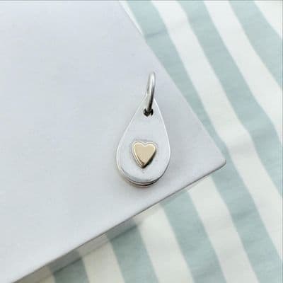 Ashes Tear Drop Charm