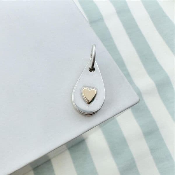 Ashes Tear Drop Charm