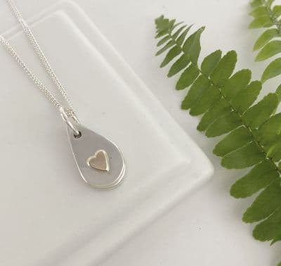 Ashes Tear Drop Necklace