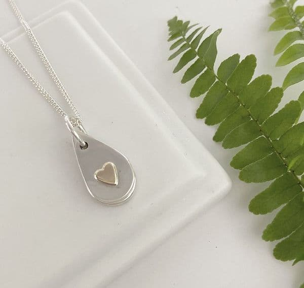 Ashes Tear Drop Necklace