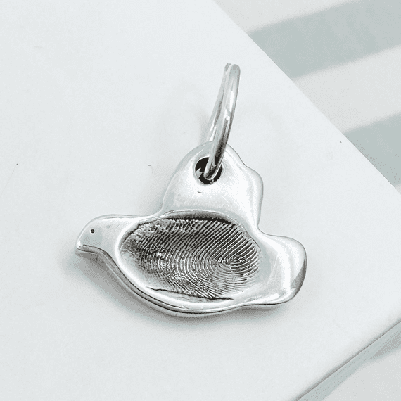 Bird Fingerprint Charm