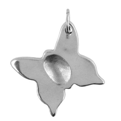 Butterfly Fingerprint Pendant