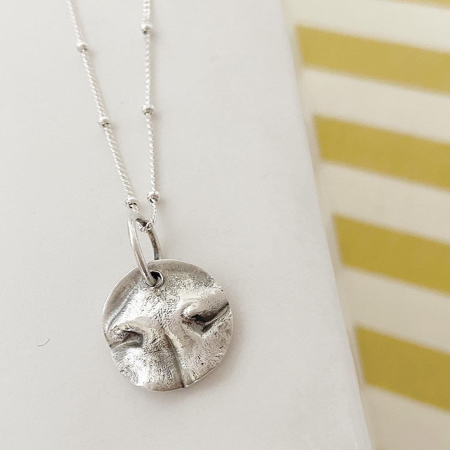 Dog nose print necklace deals