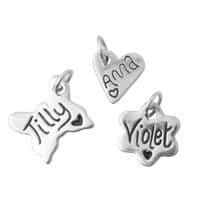 Childs Adjustable Bangle And Charm