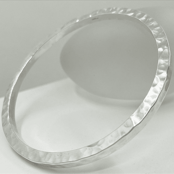 Chunky Hammered Bangle