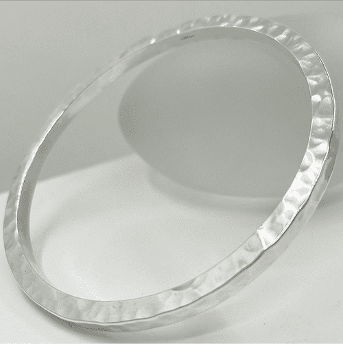 Chunky Hammered Bangle