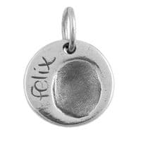 Circle Fingerprint Charm