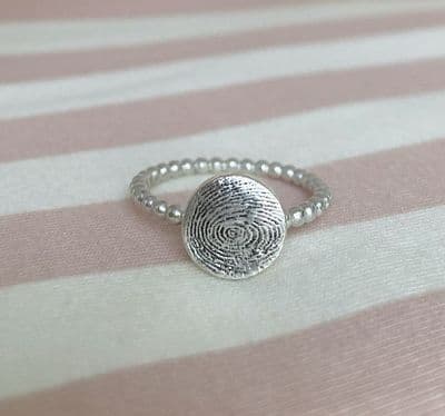 Circle Fingerprint Ring