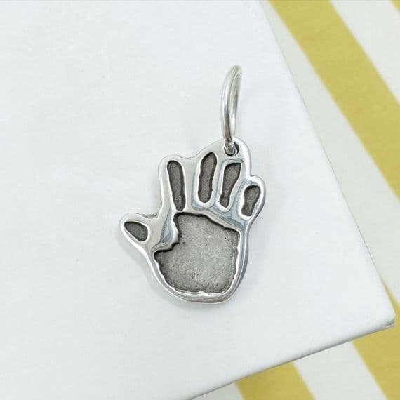 Cut Out Hand  Print Charm