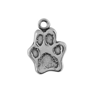 Cut Out Paw Print Charm