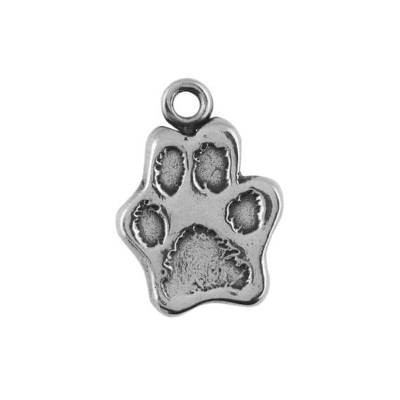Cut Out Paw Print Charm