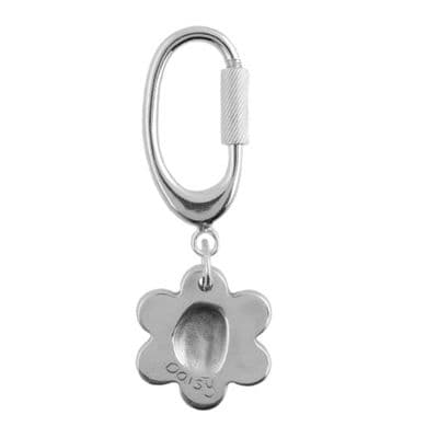 Flower Fingerprint Key Ring