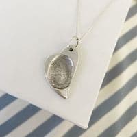 Folk Heart Fingerprint Necklace