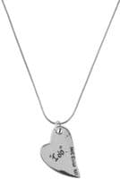 Folk Heart Partial Fingerprint Necklace
