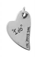 Folk Heart Partial Fingerprint Necklace