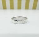 Hammered Silver Band