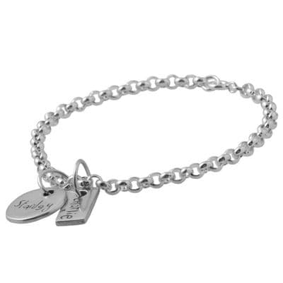 Handwriting Charm Bracelet