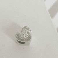 Heart Fingerprint Bead