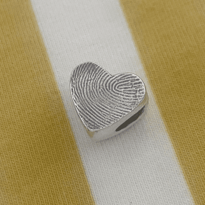 Heart Fingerprint Bead