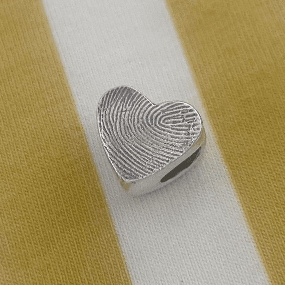 Heart Fingerprint Bead