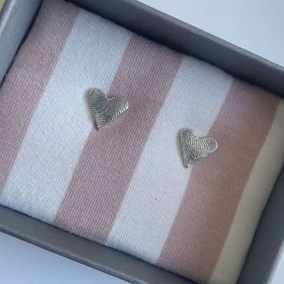 Heart Fingerprint Earrings