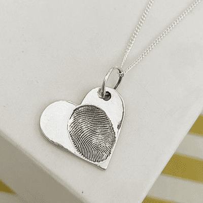 Heart Fingerprint Necklace