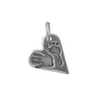 Heart Hand And Foot Print Bangle