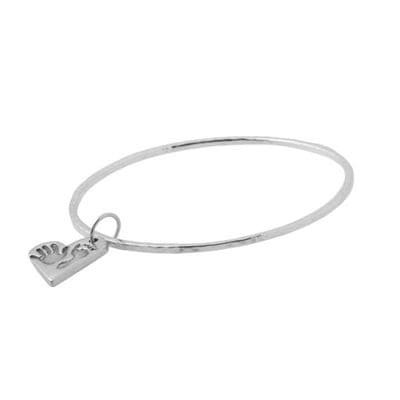 Heart Hand And Foot Print Bangle